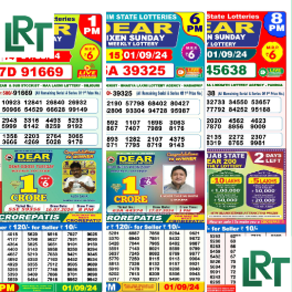 Lottery Sambad Today 01-09-2024 Results 1PM, 6PM , 8PM