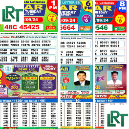 Lottery Sambad Today 20-09-2024 Results | 1PM, 6PM , 8PM