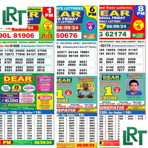 Lottery Sambad Today 06-09-2024 Results | 1PM, 6PM , 8PM